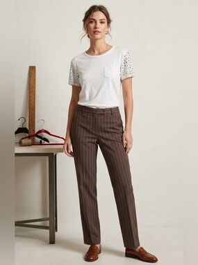 Elizabeth and James Vintage White Tee with Beaded Short Sleeves